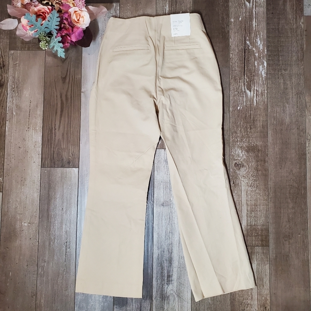 NWT a new day Kick Flare Highest Rise Chino Dress Pants Women's Size 6R Beige - Picture 5 of 16